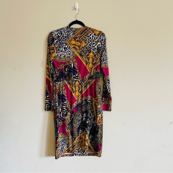 Steve Harvey Celebrity Edition Vibrant Multicolor Dress Medium careerwear office - Picture 7 of 8